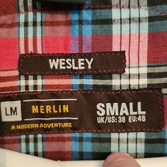 Men's Merlin "Wesley" Burgundy Jacket Waxed Cotton Made In England - Picture 3 of 8